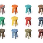 Stool / Side Table - Orange | Low Stools