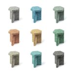 Stool - Gray White | Low Stools