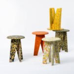 Stool / Side Table - Orange | Low Stools
