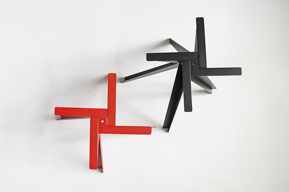 Table(Round) - Red | Cafe Tables