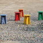 Stool / Side Table - Orange | Low Stools
