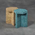 Stool - Gray White | Low Stools