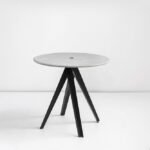 Table(Round) - Black | Cafe Tables