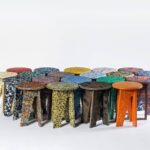 Stool / Side Table - Orange | Low Stools
