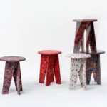 Stool / Side Table - Orange | Low Stools