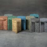 Stool - Gray White | Low Stools