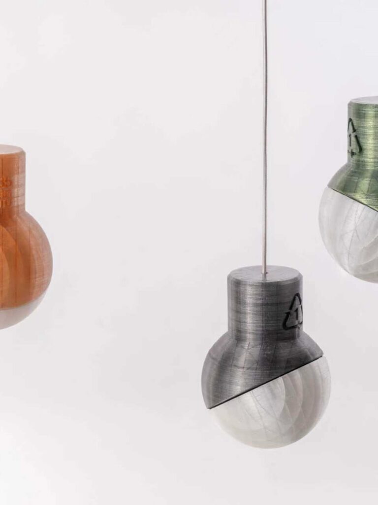 3D-printed Pendant - Grey