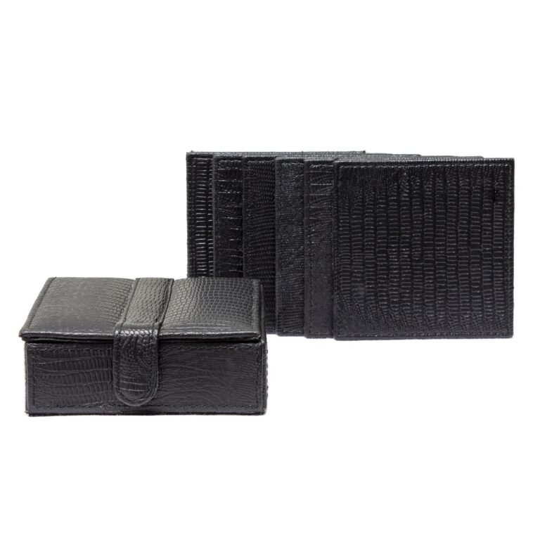 Coasters [6 pcs] - Black