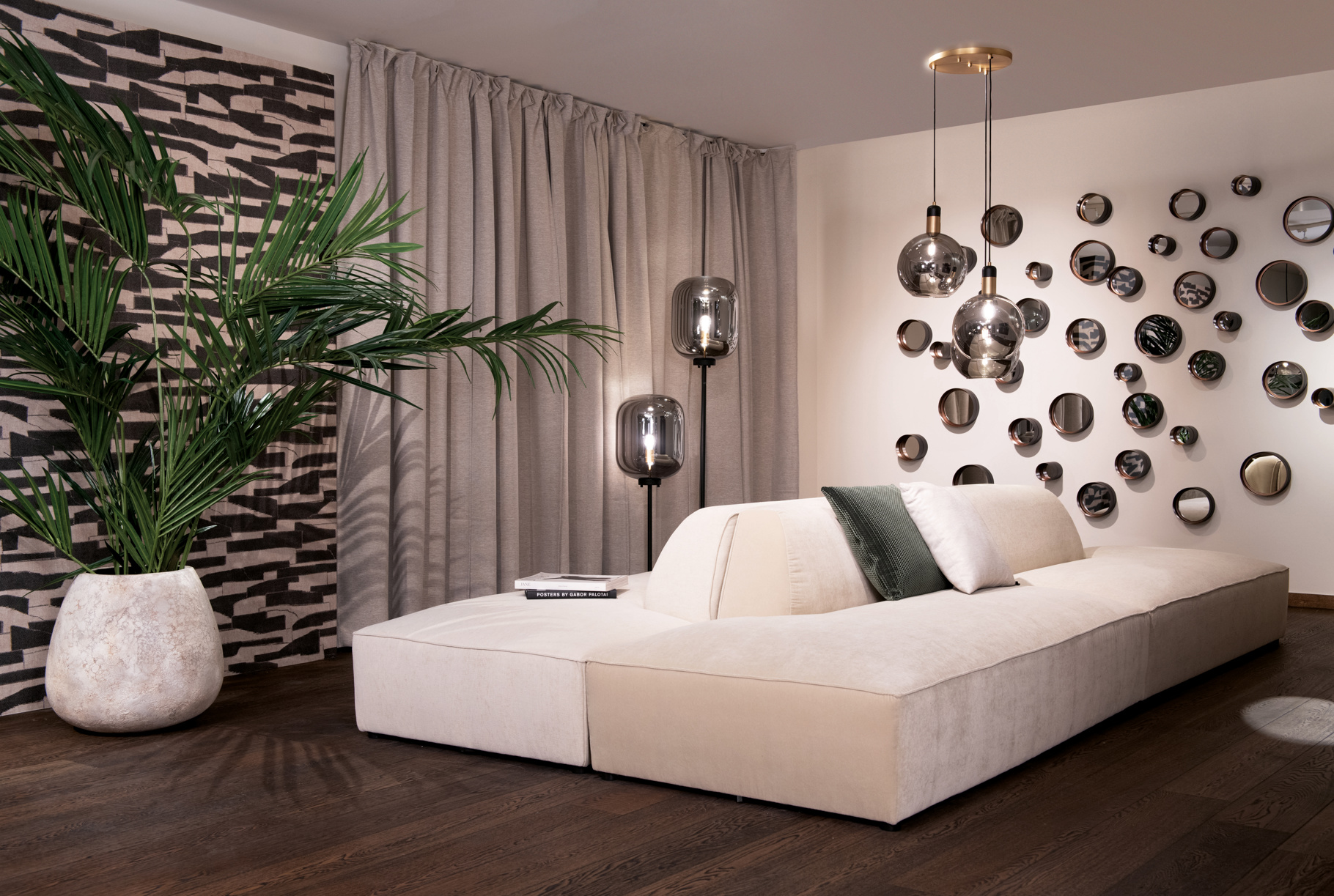 Lounge Sofa L - Boss Fabric Sand | 2 Seater