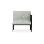 Left Aluminum Armchair | 1 Seater