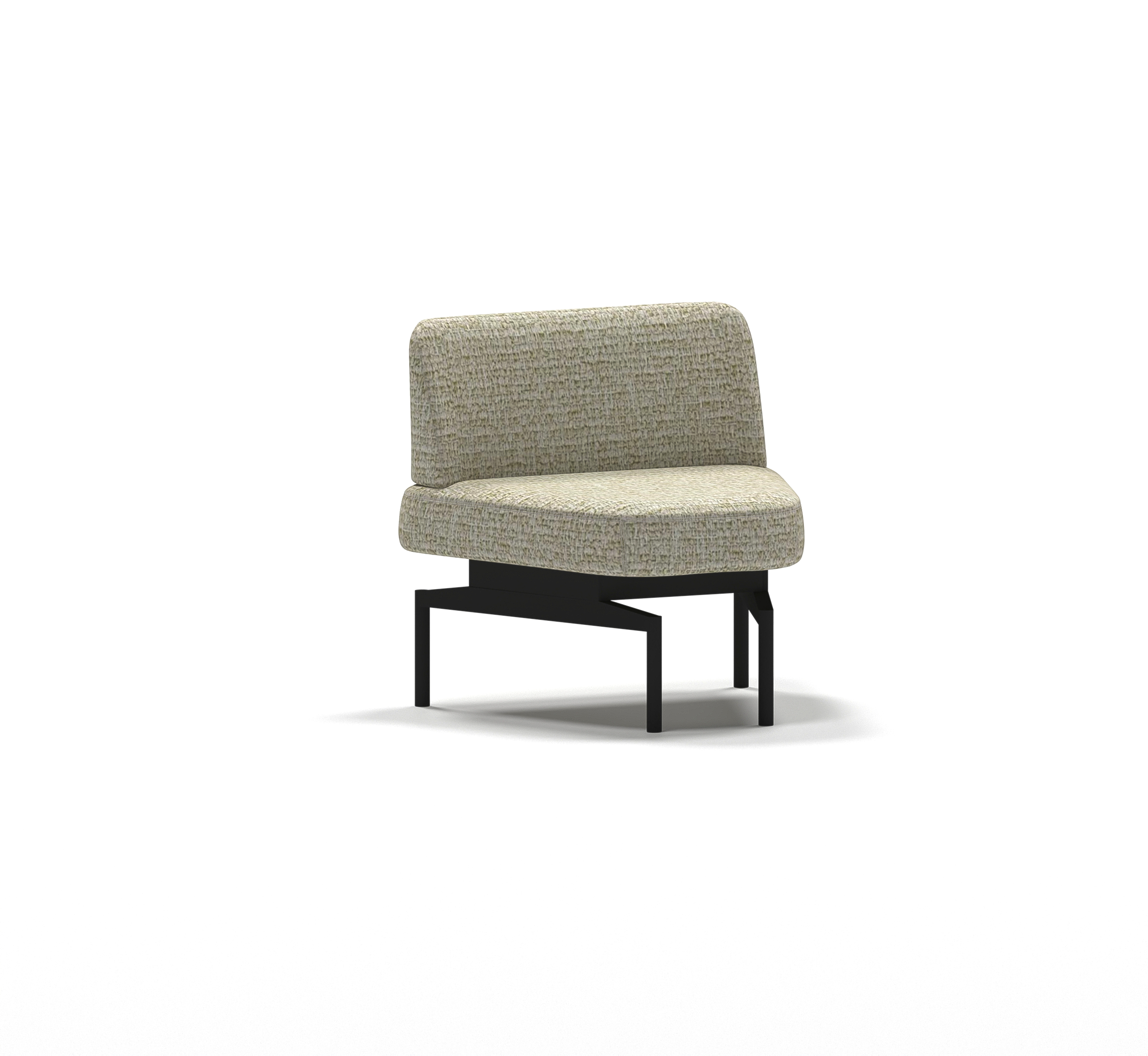 Corner Single Seat with Back | Modular Sofas