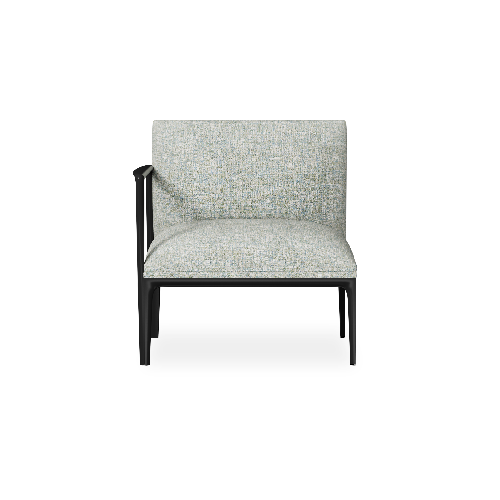 Right Aluminum Armchair | 1 Seater