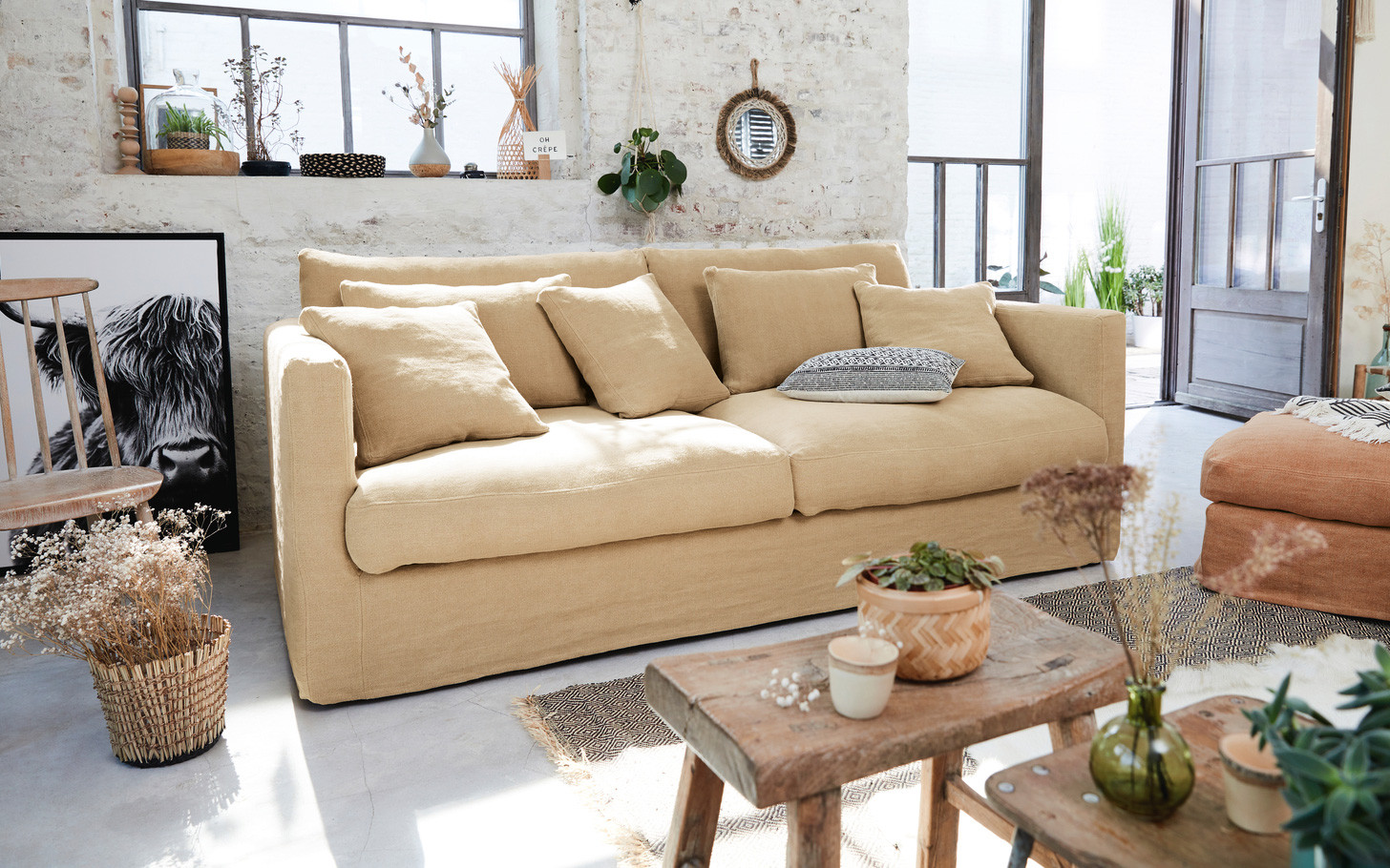 5 Seats Sofa 220 cm | 5 Seater