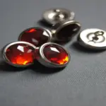 Button TTKD 03 Red | Nails & Buttons