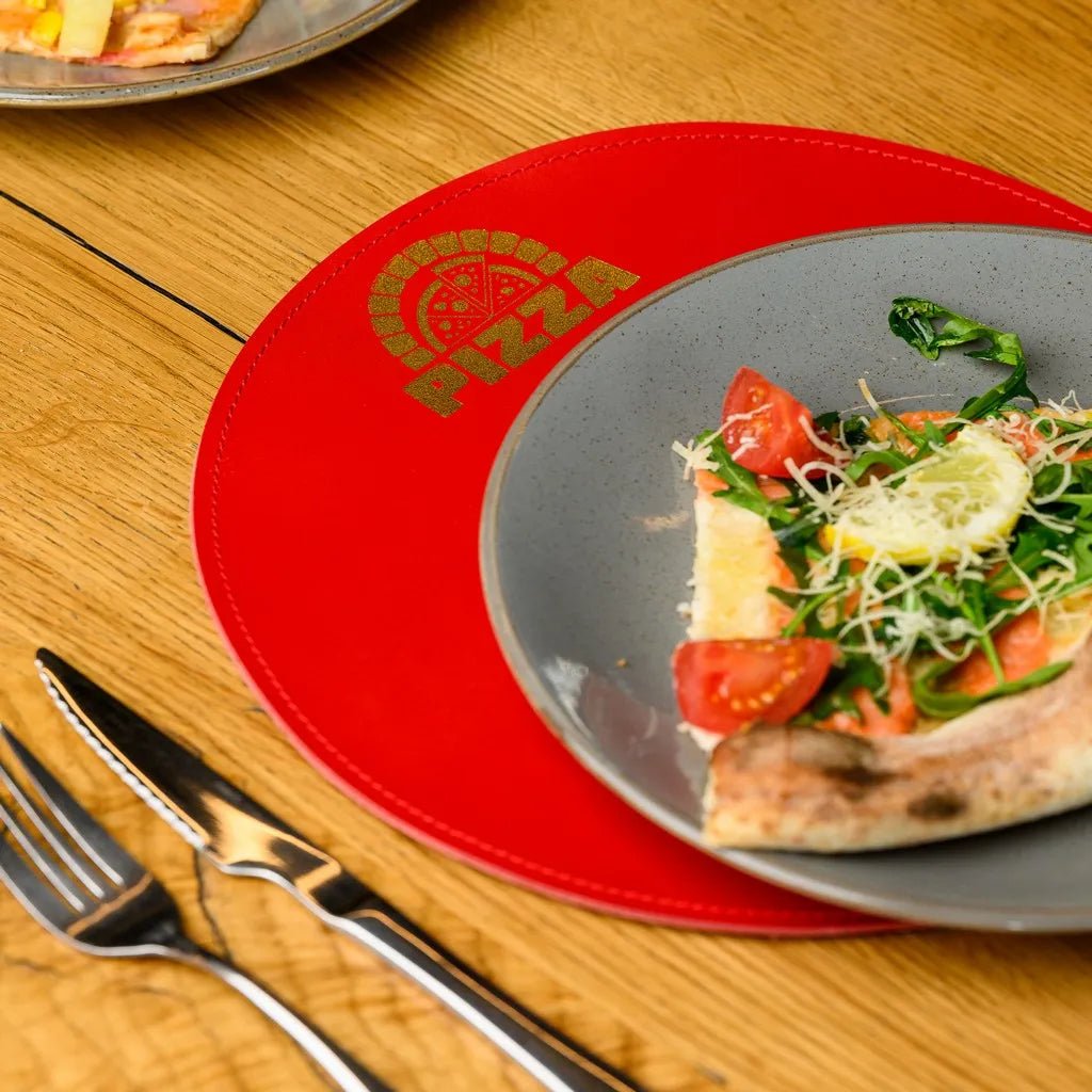 Circle-Shaped Placemat in Capri leather (LP004) | Placemats & Coasters