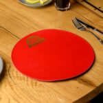 Circle-Shaped Placemat in Capri leather (LP004) | Placemats & Coasters