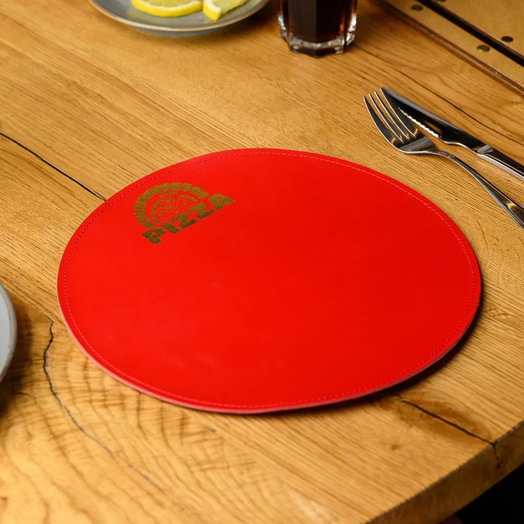 Circle-Shaped Placemat in Capri leather (LP004) | Placemats & Coasters