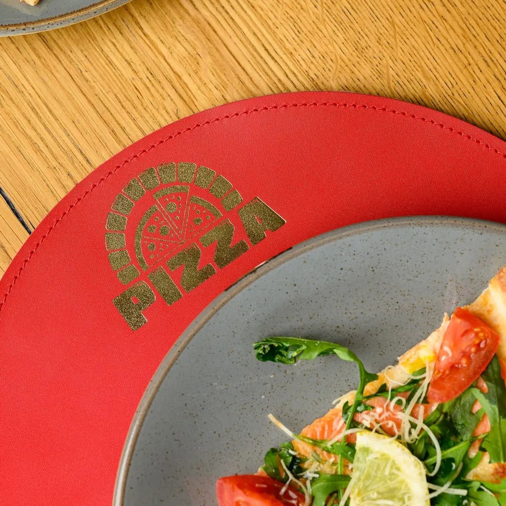 Circle-Shaped Placemat in Capri leather (LP004) | Placemats & Coasters
