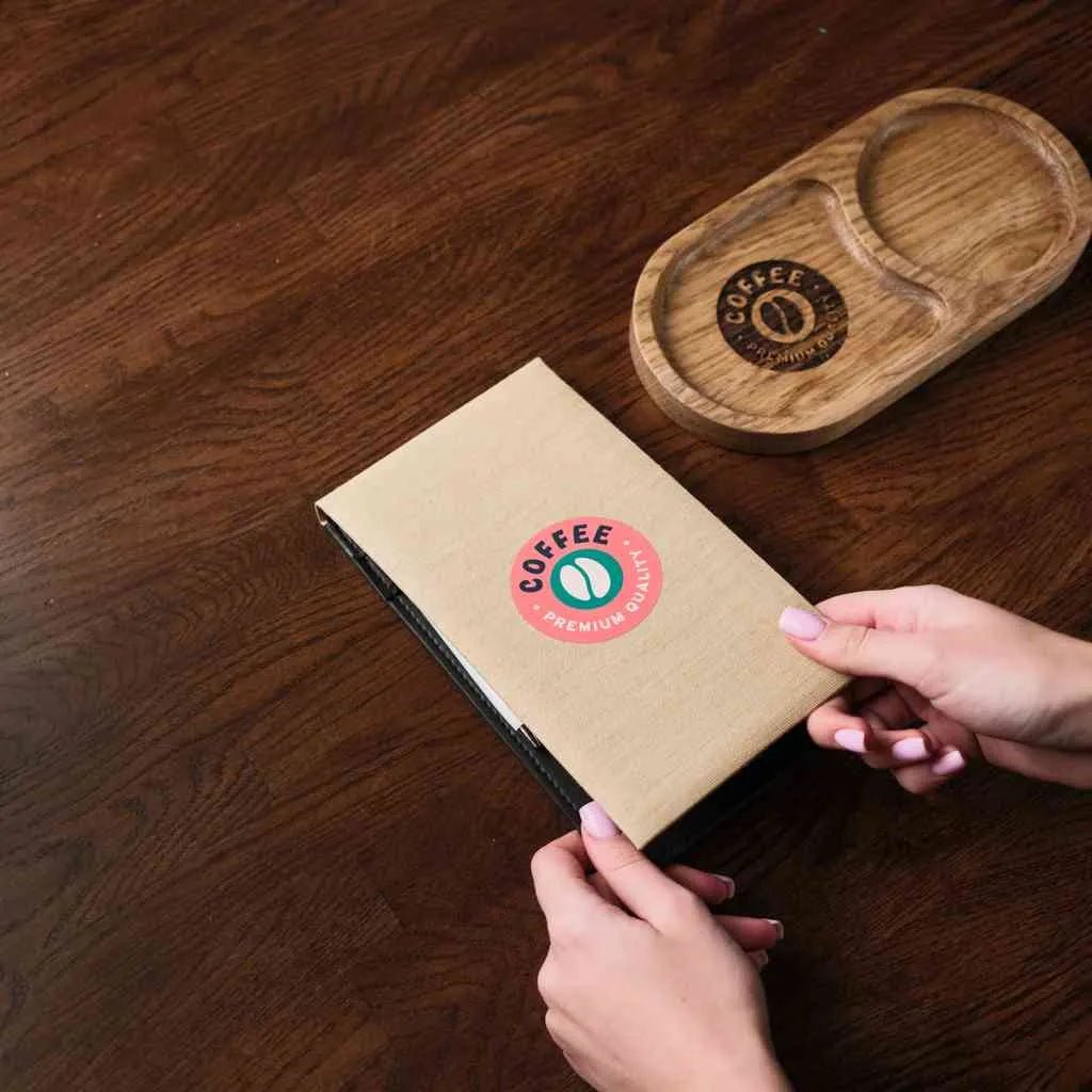 Fabric Notebook with Hardcover back for Waiters (TN003-C) | Check Presenters
