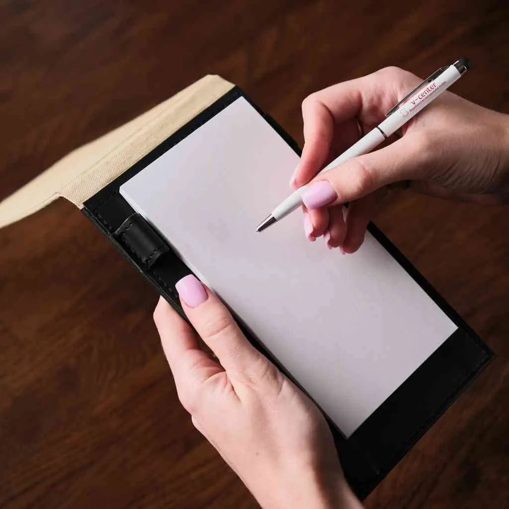 Fabric Notebook with Hardcover back for Waiters (TN003-C) | Check Presenters