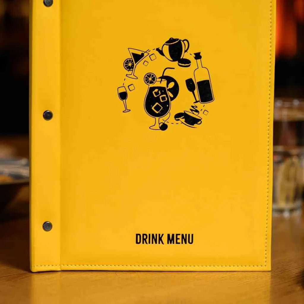 Faux Leather Menu Cover (FM01A4) | Faux Leather