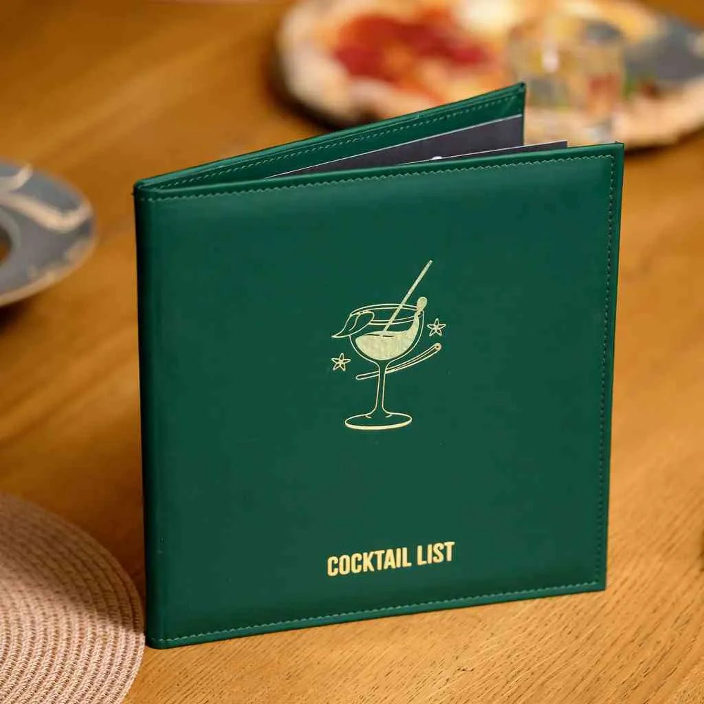 Faux Leather Menu Cover (FM02A10) | Faux Leather
