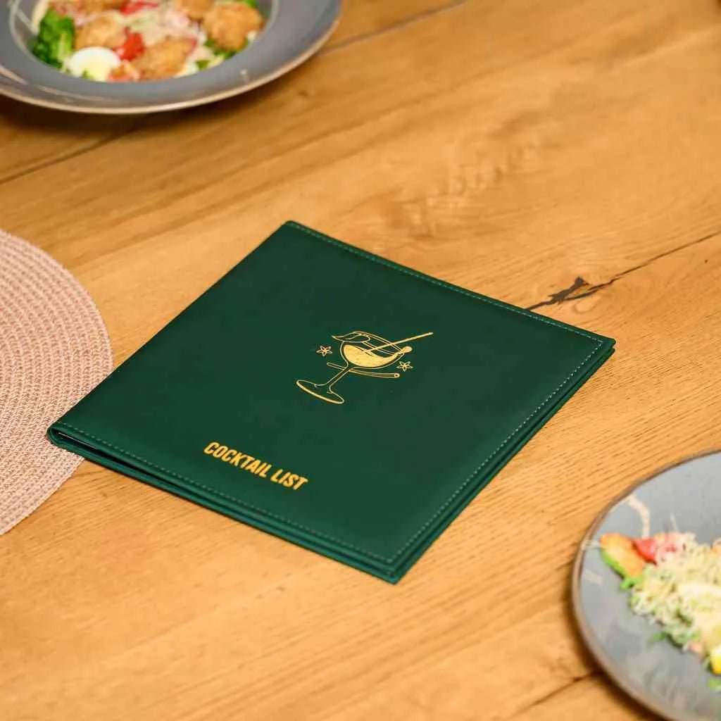 Faux Leather Menu Cover (FM02A10) | Faux Leather
