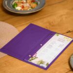 Faux Leather Wine List Menu Cover with hidden screws (FM02A6) | Faux Leather