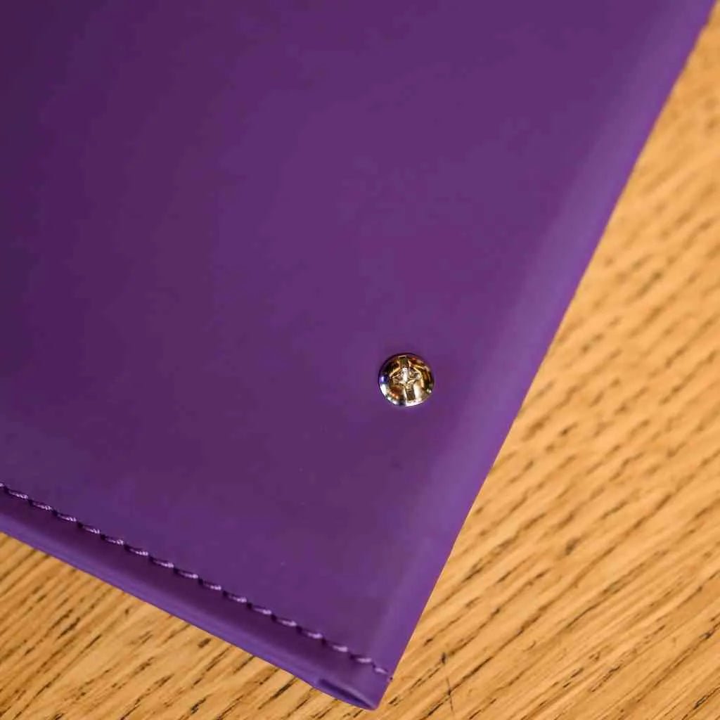 Faux Leather Wine List Menu Cover with hidden screws (FM02A6) | Faux Leather