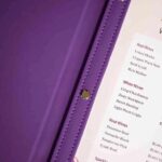 Faux Leather Wine List Menu Cover with hidden screws (FM02A6) | Faux Leather