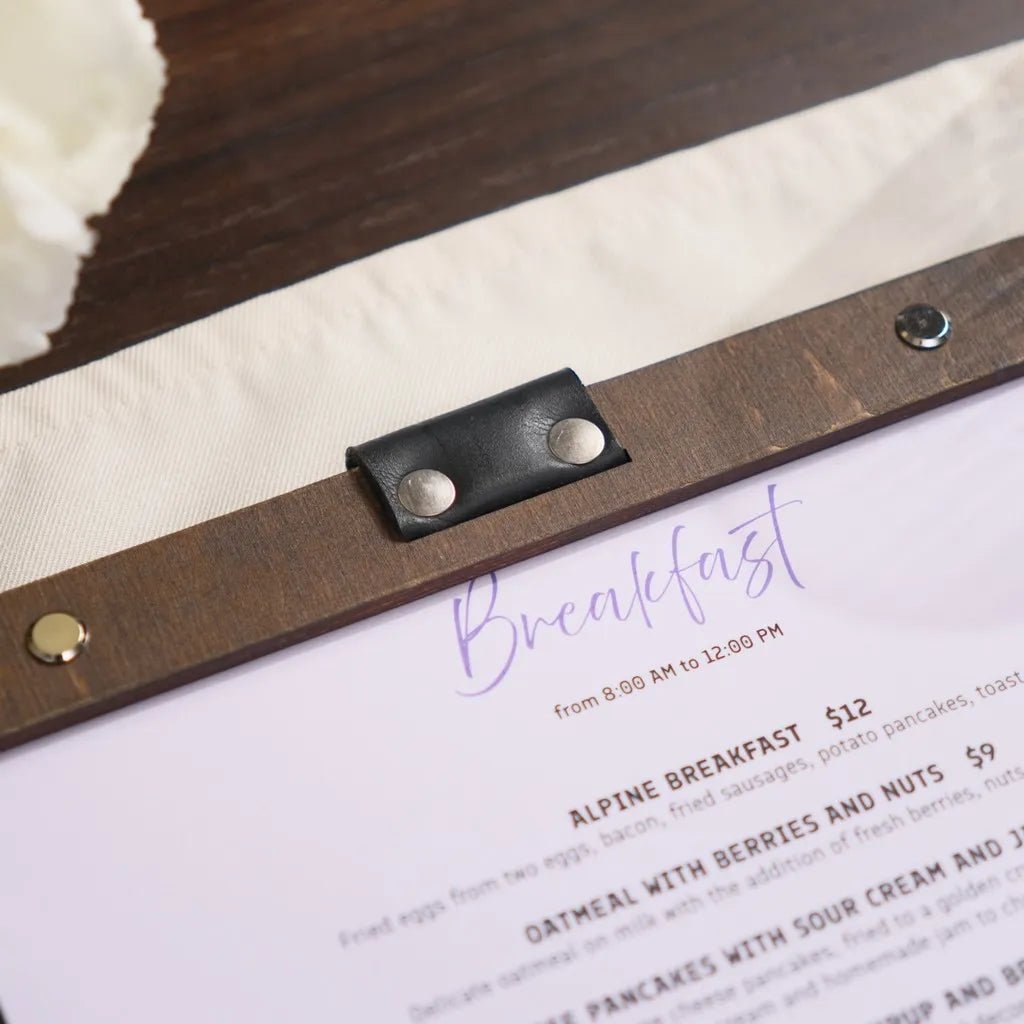 Hardcover Menu Board with Fixing Plank (PP12A4) | Hardcover Menu Board