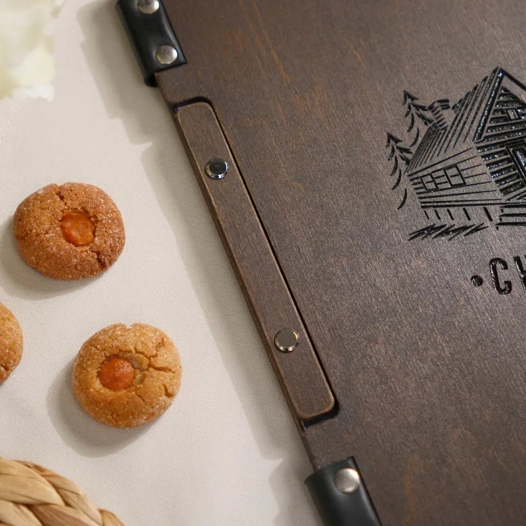 Hardcover Wooden Menu Cover (PM02A2) | Wooden Menu Covers