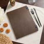 Hardcover Wooden Menu Cover (PM02A2) | Wooden Menu Covers