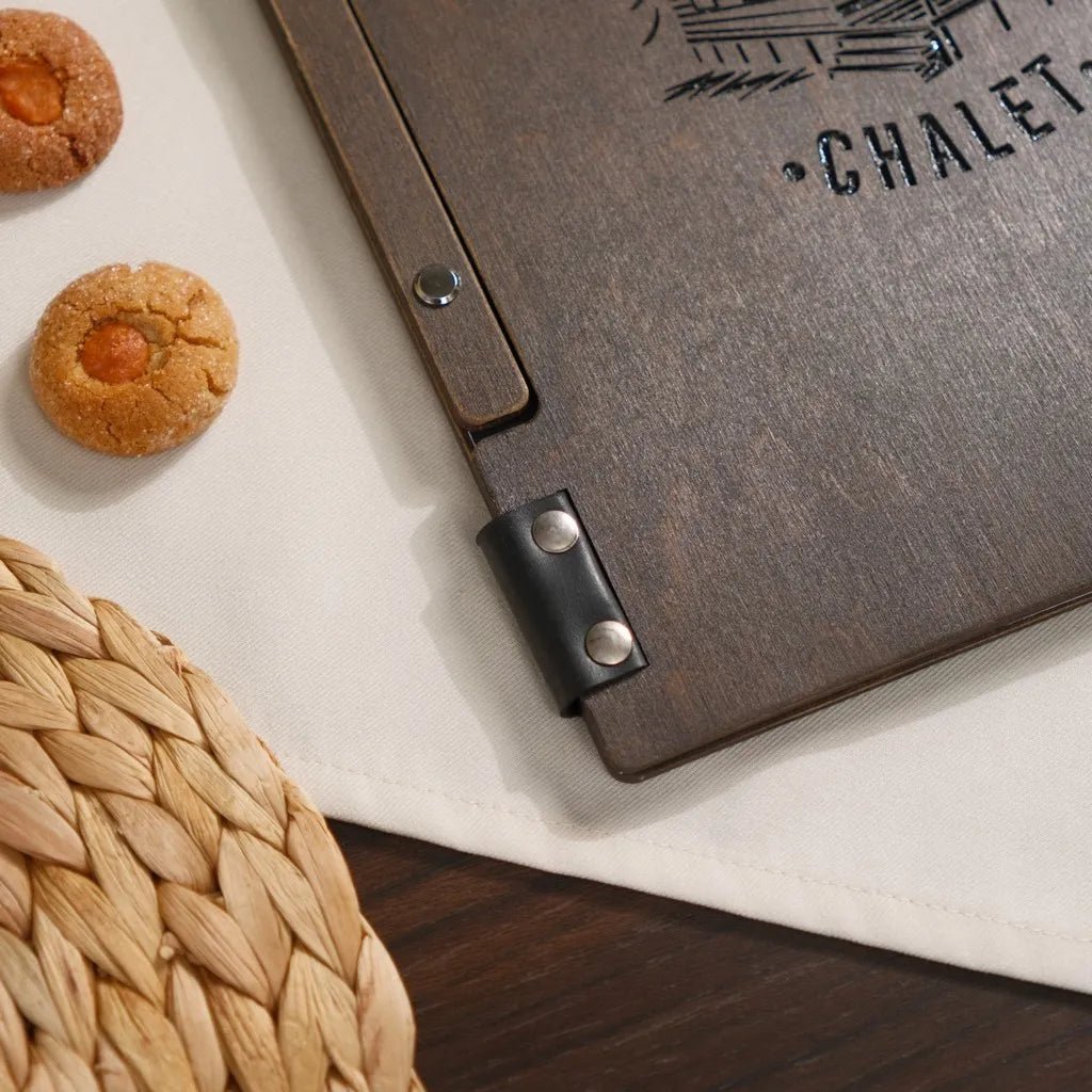 Hardcover Wooden Menu Cover (PM02A2) | Wooden Menu Covers