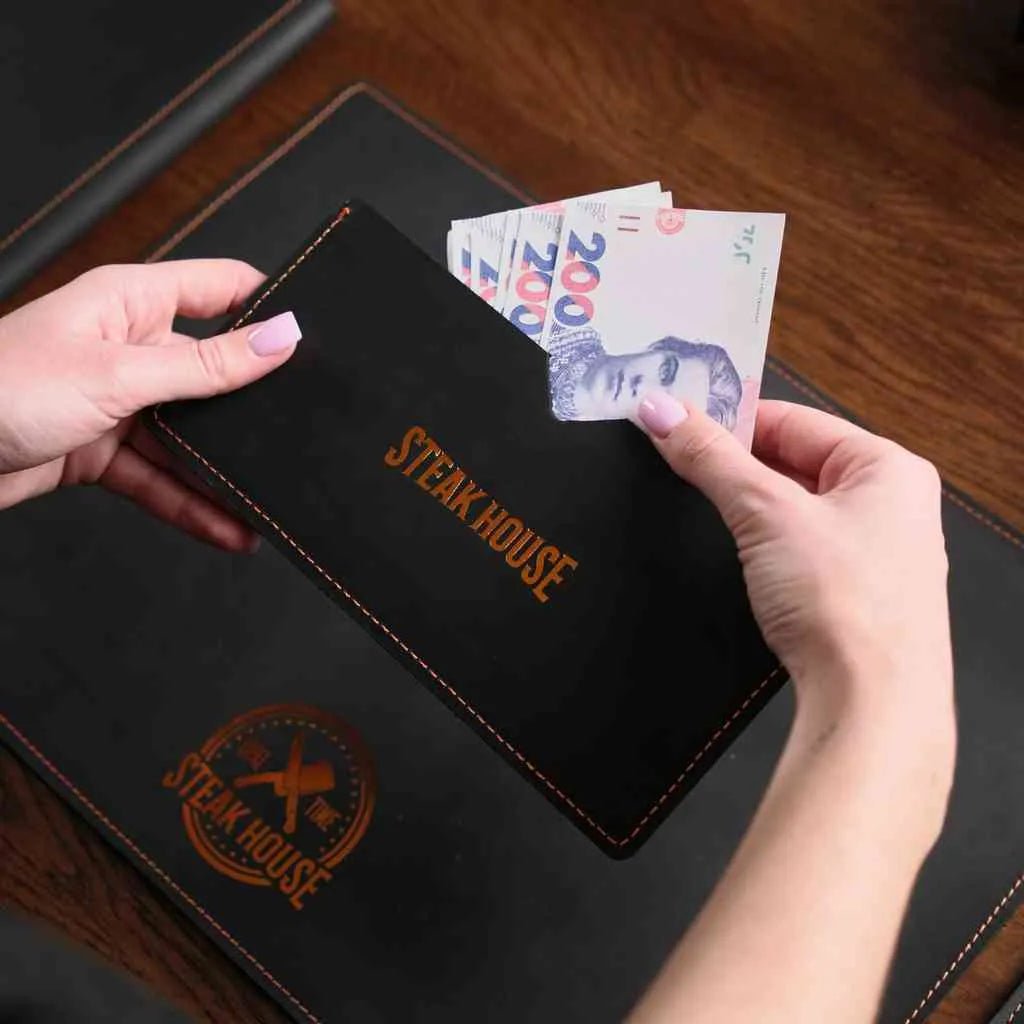 Leather Bill Holder Clutch (LH04) | Check Presenters
