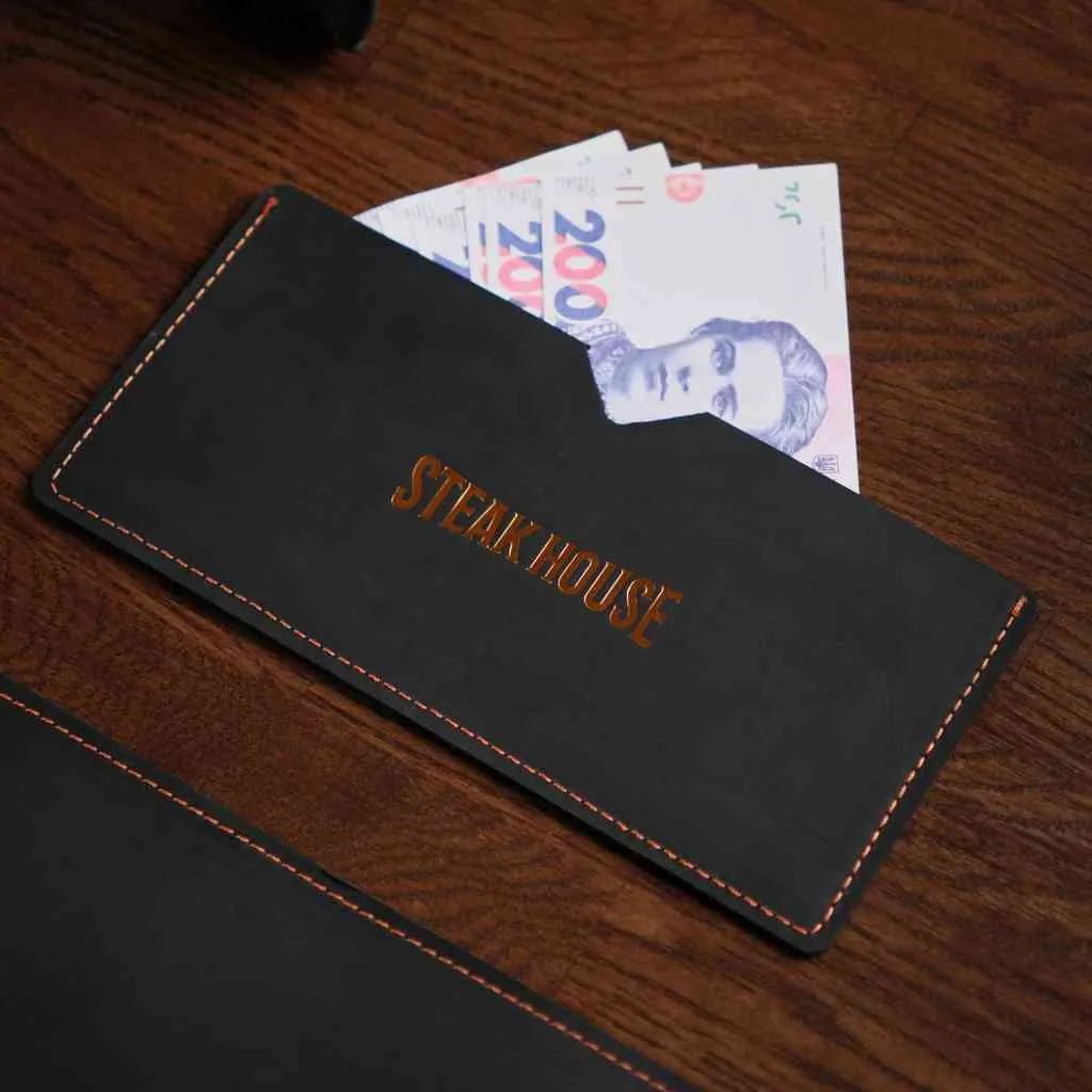 Leather Bill Holder Clutch (LH04) | Check Presenters