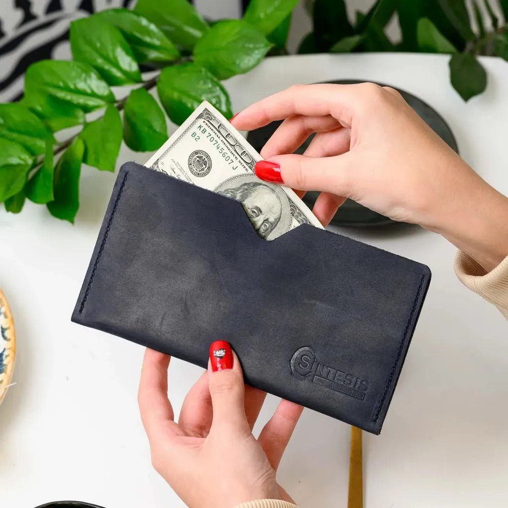 Leather Bill Holder Clutch (LH04) | Check Presenters