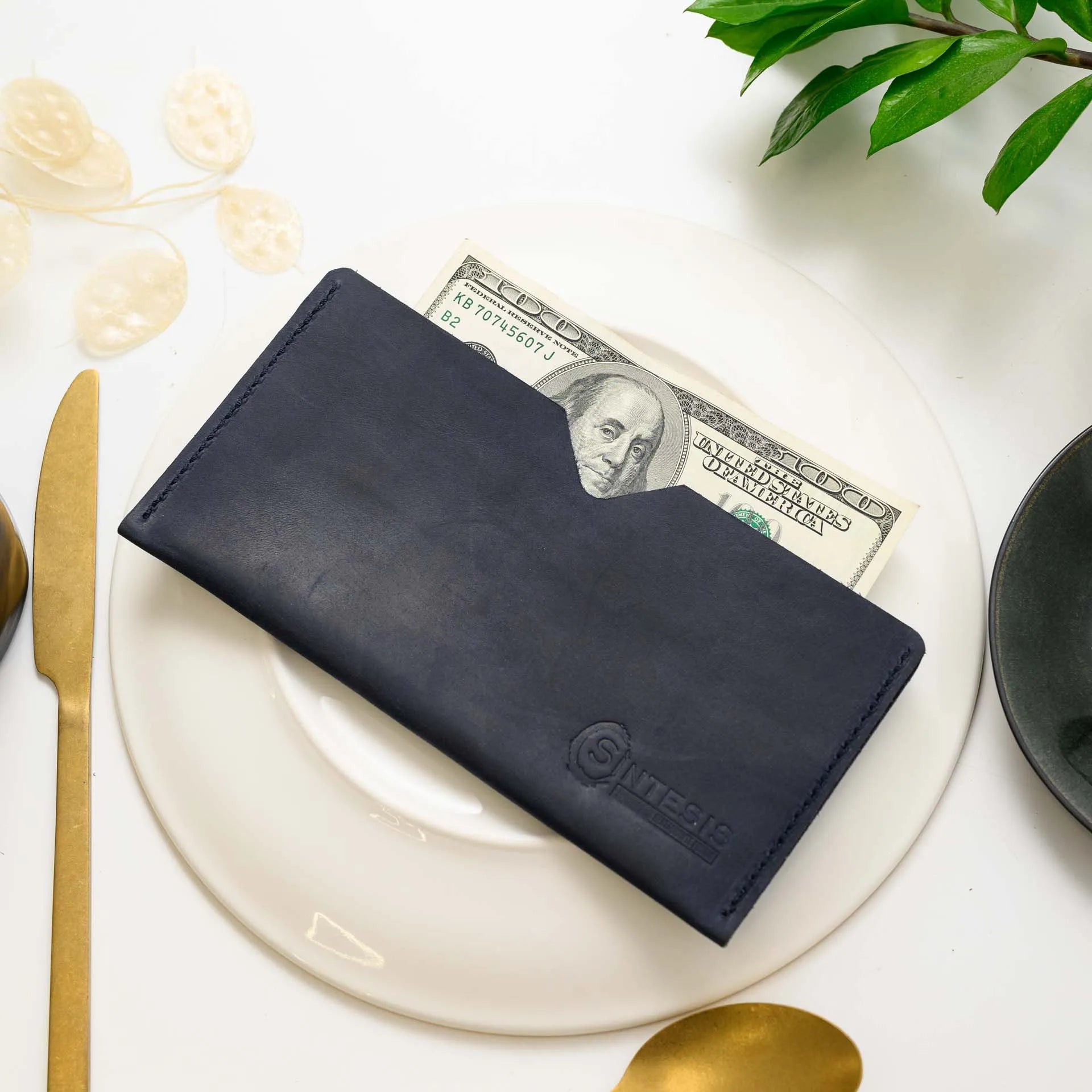 Leather Bill Holder Clutch (LH04) | Check Presenters