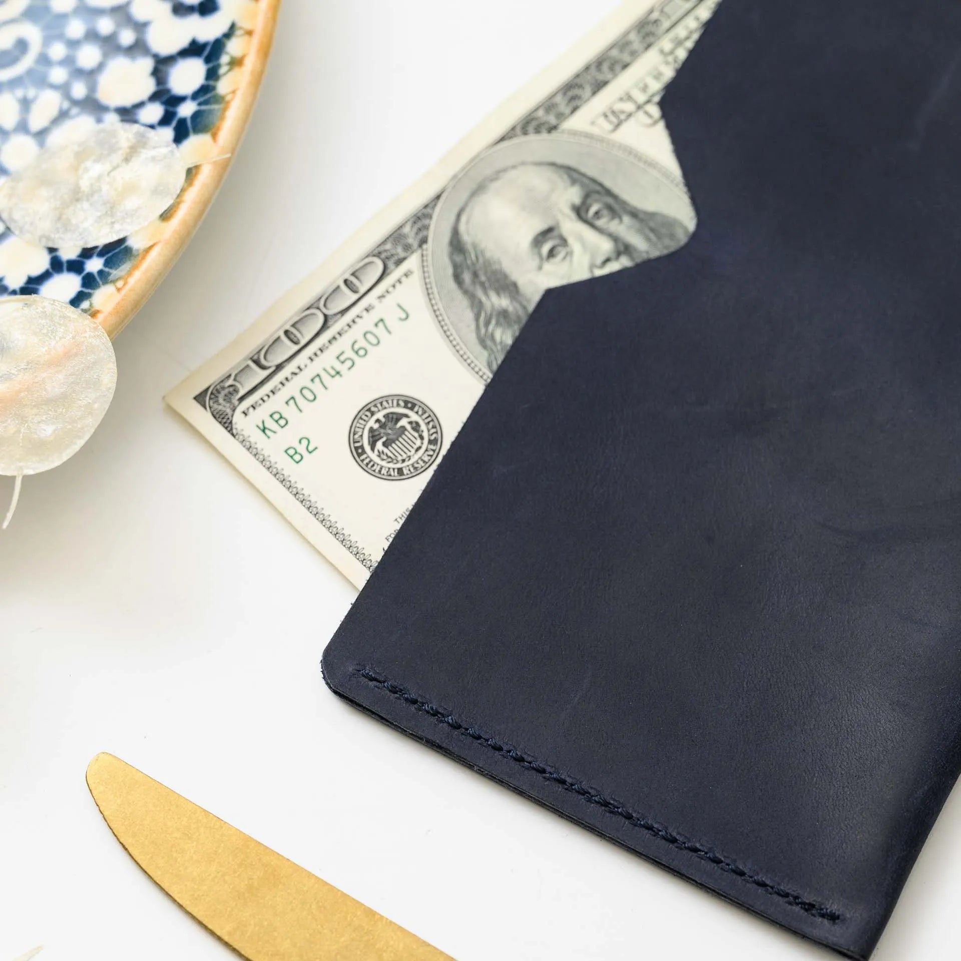 Leather Bill Holder Clutch (LH04) | Check Presenters