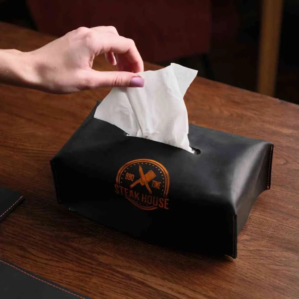 Leather Tissue Box (LNH01) | Napkin Storage