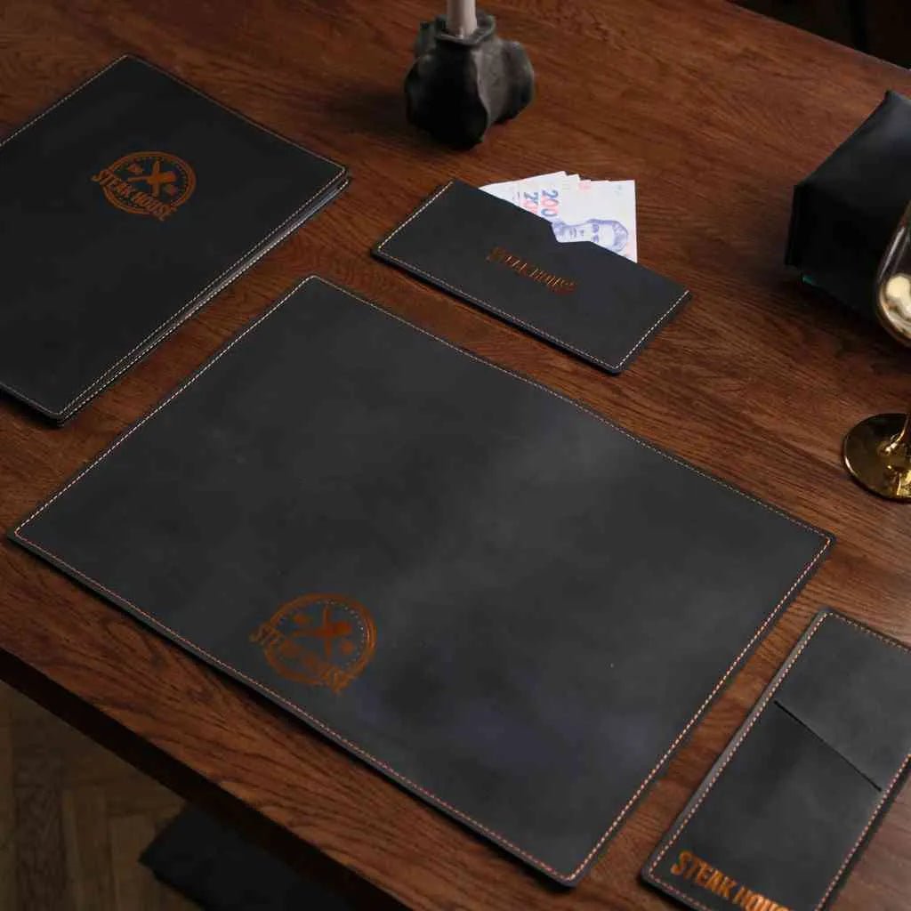 Rectangular Placemat in Crazy Horse leather (LP001) | Placemats & Coasters