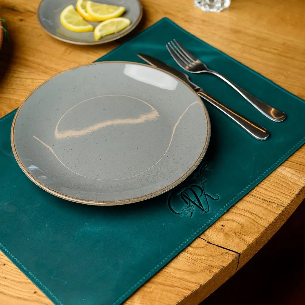 Rectangular Placemat in Crazy Horse leather (LP001) | Placemats & Coasters