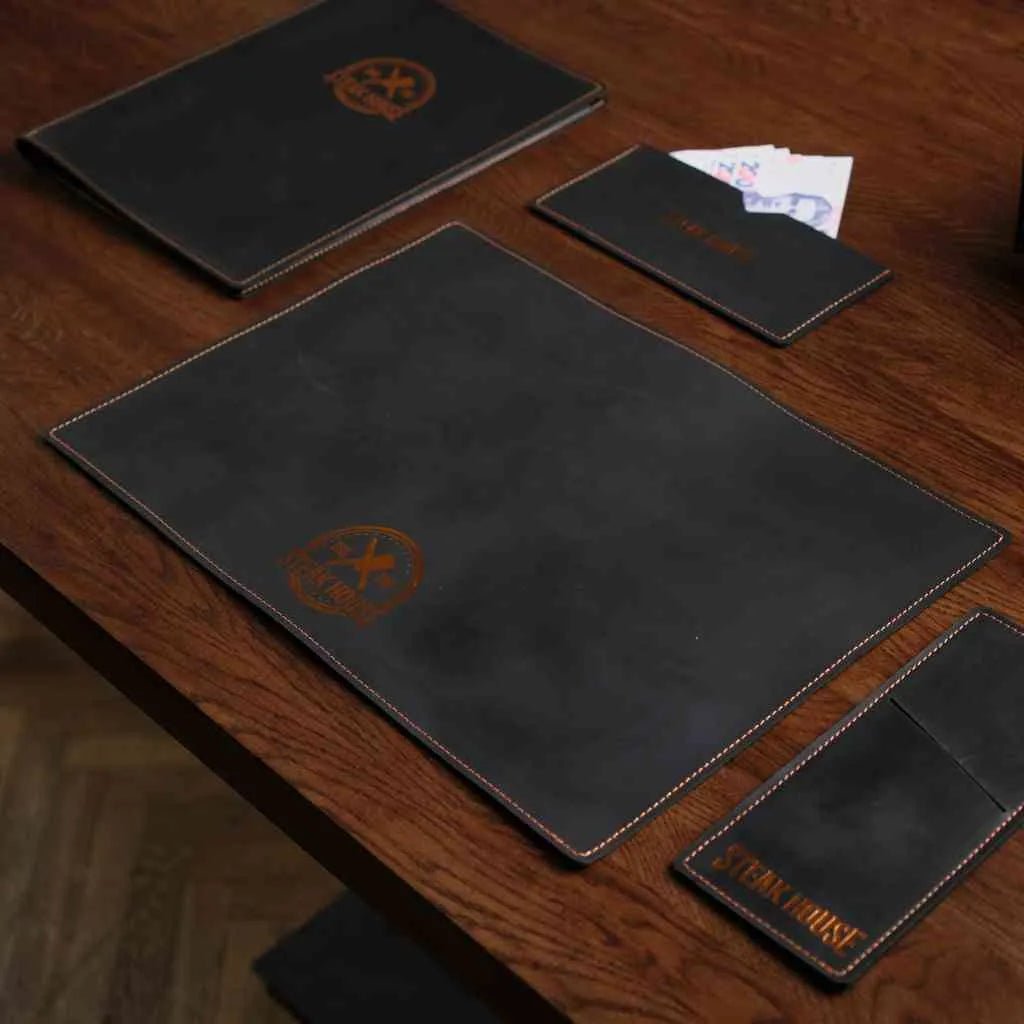 Rectangular Placemat in Crazy Horse leather (LP001) | Placemats & Coasters
