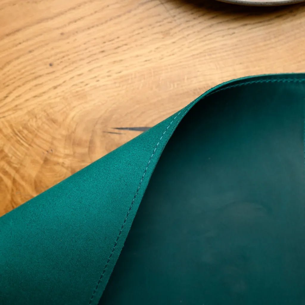 Rectangular Placemat in Crazy Horse leather (LP001) | Placemats & Coasters