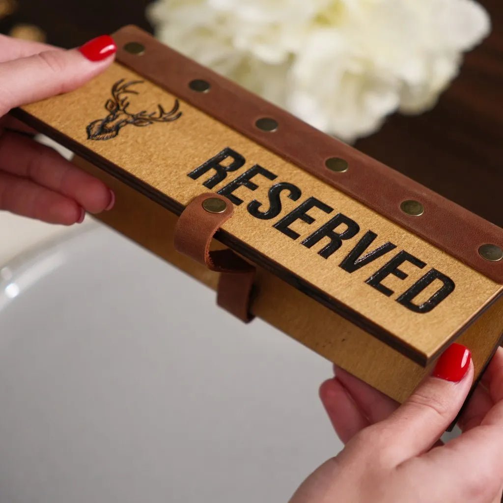 Restaurant Reserved Table Sign | Reserve Table Signs
