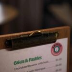 Table Stand Menu Holder for A5 Sheets with Brass binder (TT401A5) | Table Stands