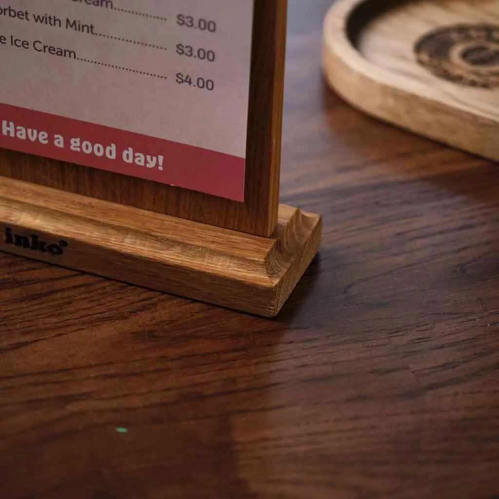 Table Stand Menu Holder for A5 Sheets with Brass binder (TT401A5) | Table Stands