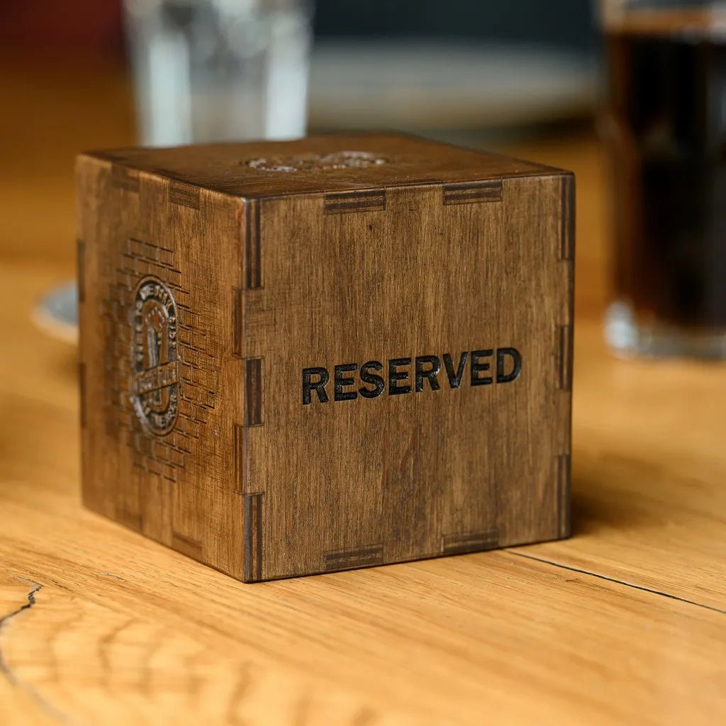 Tabletop Reserve Plate made of Plywood (TR06) | Reserve Table Signs