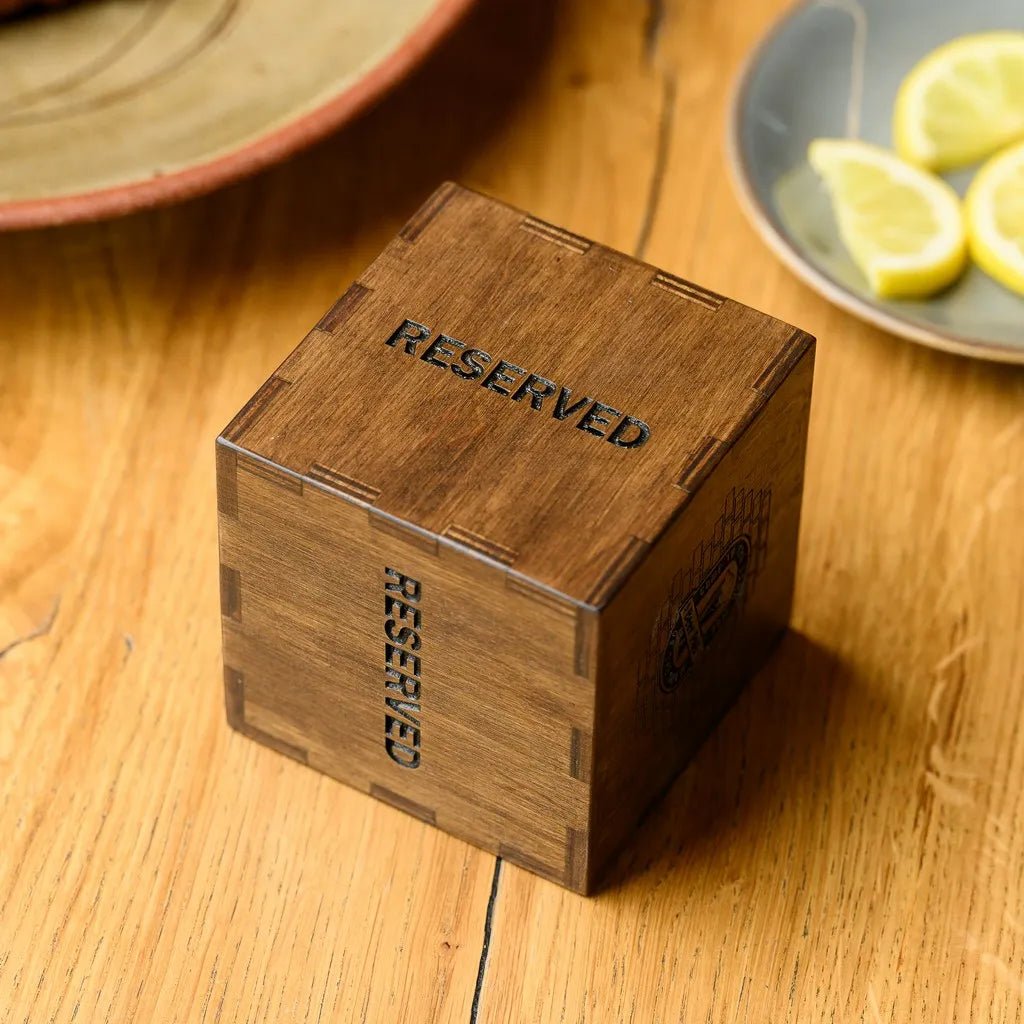 Tabletop Reserve Plate made of Plywood (TR06) | Reserve Table Signs