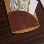 Wooden Bill Holder with Radiant Leather Pocket (R208) | Check Presenters
